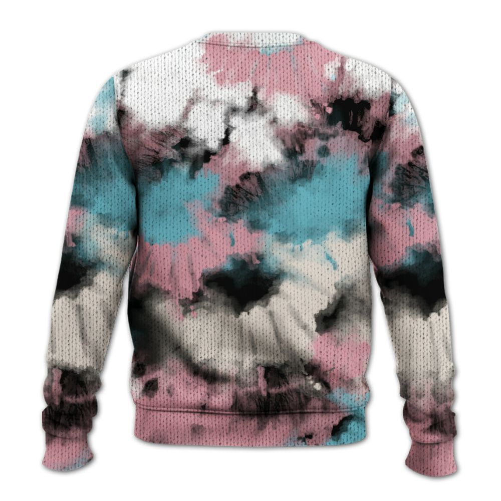 Knitted Sweater To Match Doernbecher 6s - Tie Dye FK Around Find Out