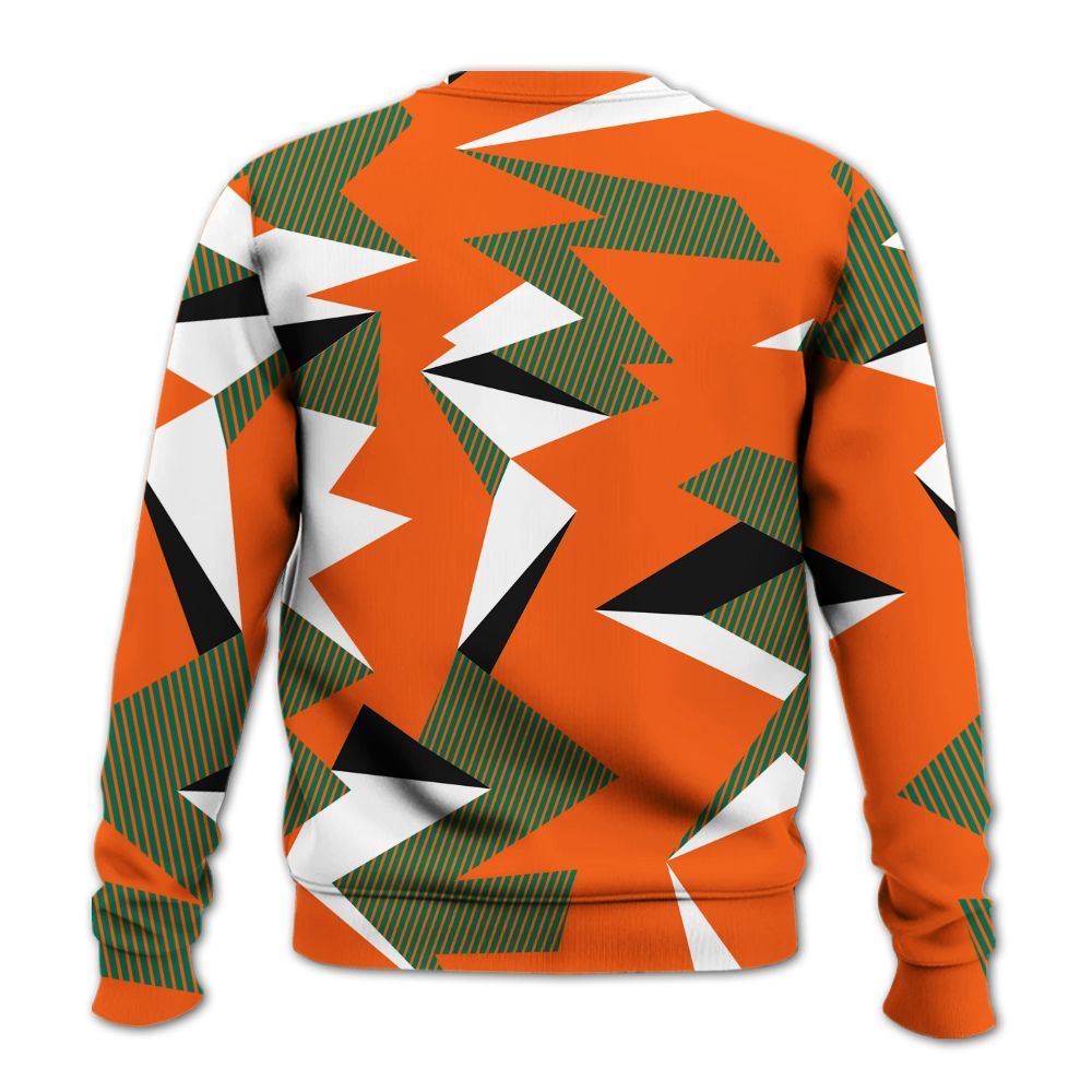 Sweatshirt To Match SoleFly Sail Gorge Green 3s - Geometric Camouflage Pattern All Over Print