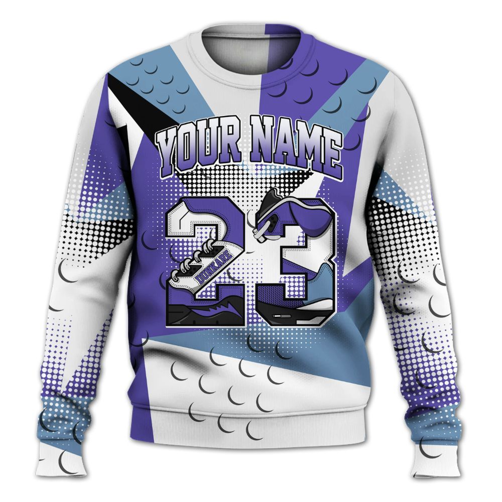 Sweatshirt To Match Retro Concord 5s - Poly Custom Name Number 23 5s All Over Print