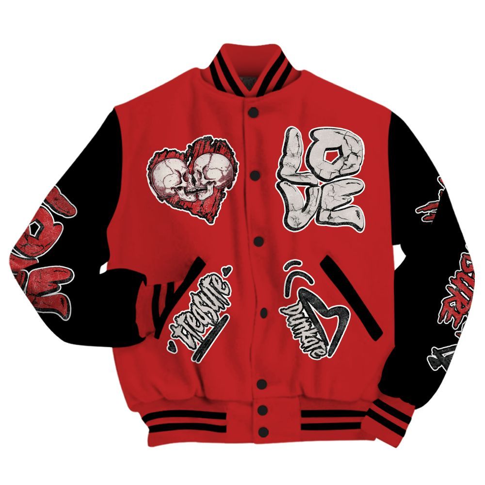 Varsity Jacket To Match Kobe 9 Elite Christmas - Skull Bear All Over Print