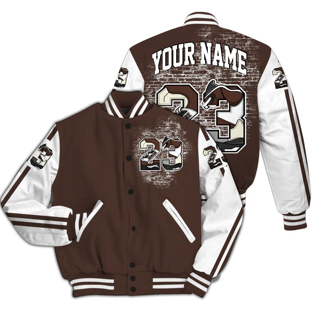 Varsity Jacket To Match SoleFly Cafecito 12s - Custom Name Number 23 5s All Over Print