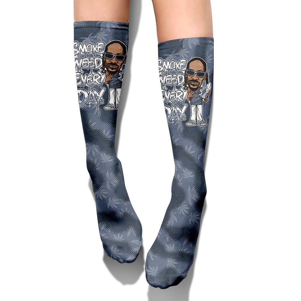 Sock To Match Low Diffused Blue 11s - Smoking Every Day Graphic Weeding Art