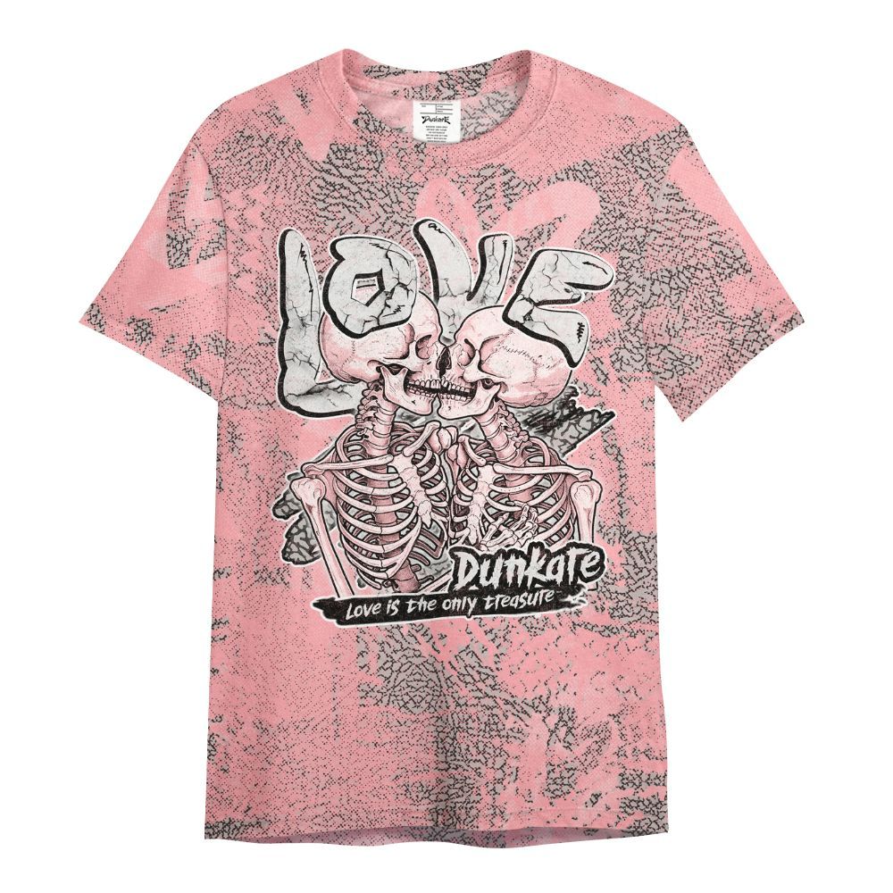Shirt To Match Retro Wings 3s - Skull Love All Over Print