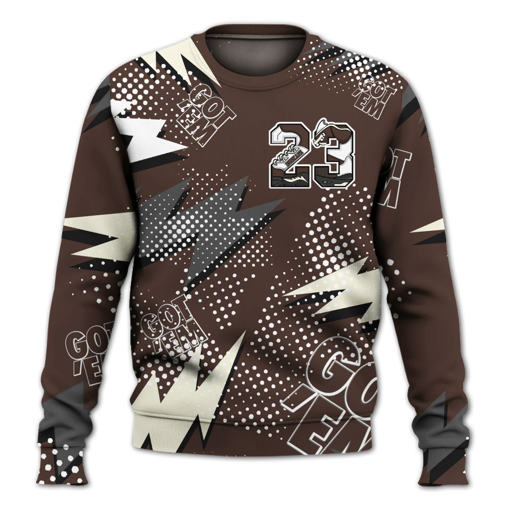 Sweatshirt To Match SoleFly Cafecito 12s - Custom Name Number 23 5s All Over Print