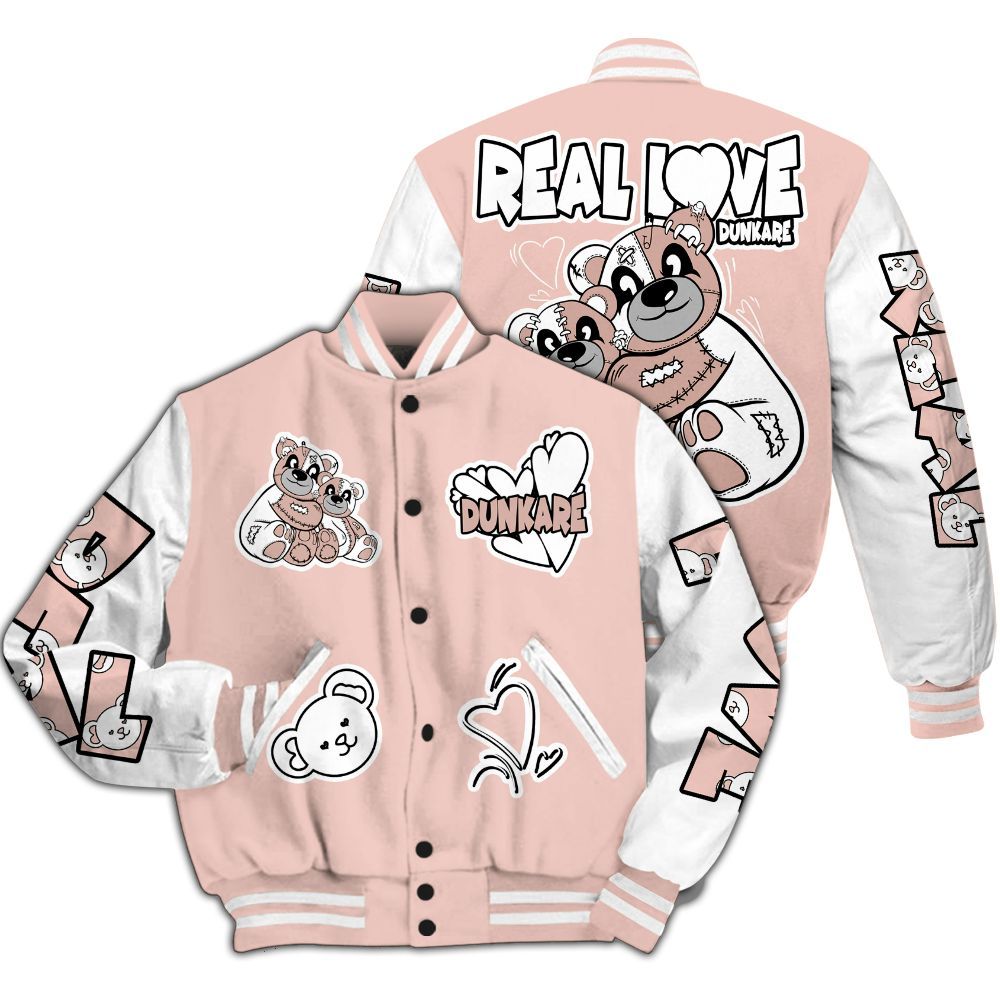 Varsity Jacket To Match Low Legend Pink 11s - Sincere Fondness Bear All Over Print