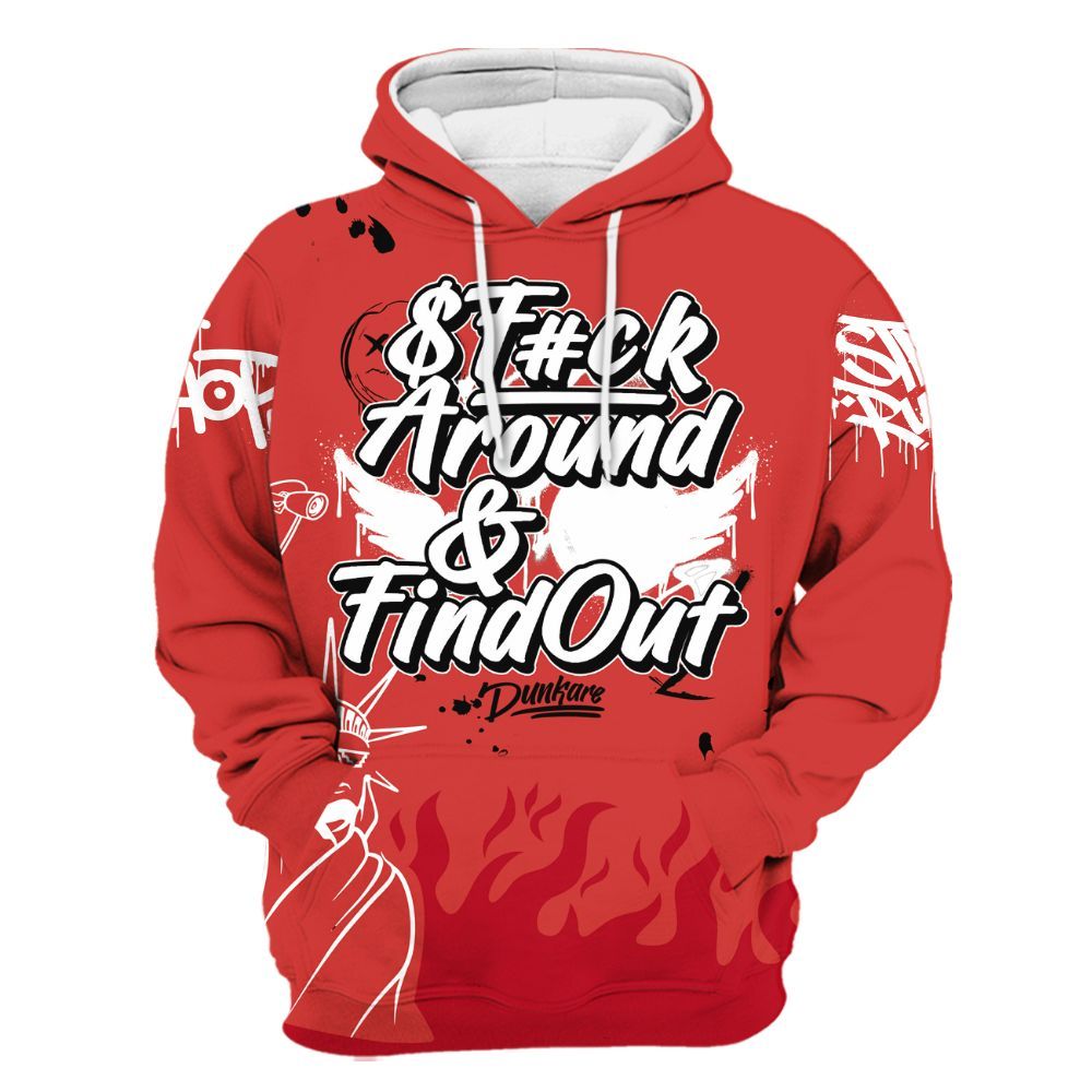 Hoodie To Match Scoot Zeros ODD City - Graphic Fck Around Find Out All Over Print