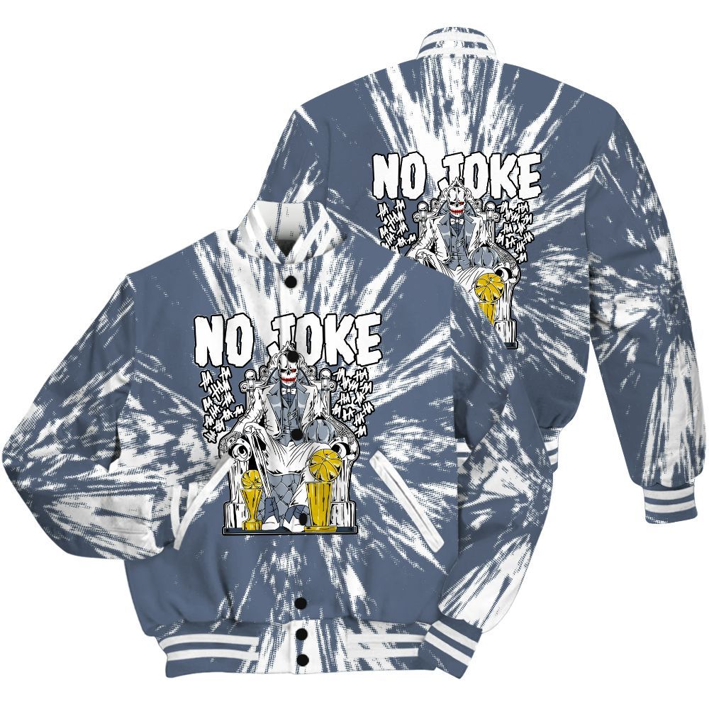 Varsity Jacket To Match Low Diffused Blue 11s Shirt - Ain't Joke Skeleton Luxury All Over Print