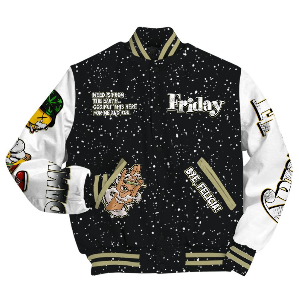 Varsity Jacket To Match Oreo 2026 6s - Friday Sneaker Stress Style All Over Print