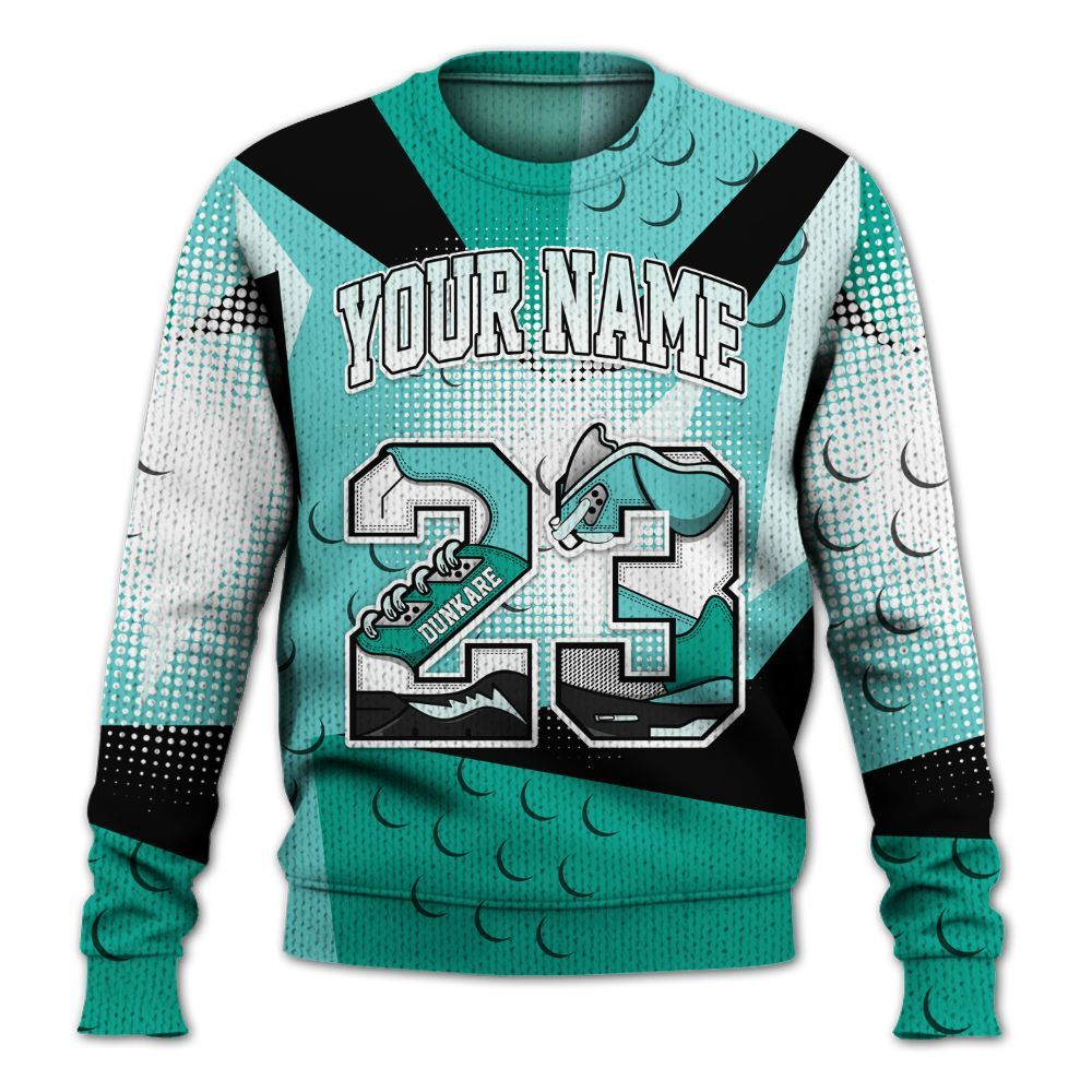 Sweater To Match KD 4 Easter Mint Candy - Custom Name 23 5s Graphic