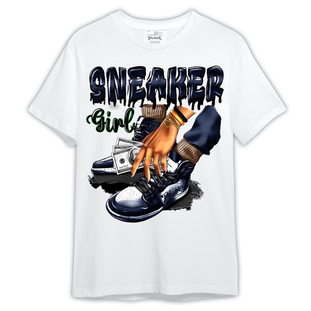 Shirt To Match Midnight Navy 13s - SNEAKER Girl Money Drip Shirt Outfit 1405 NCT