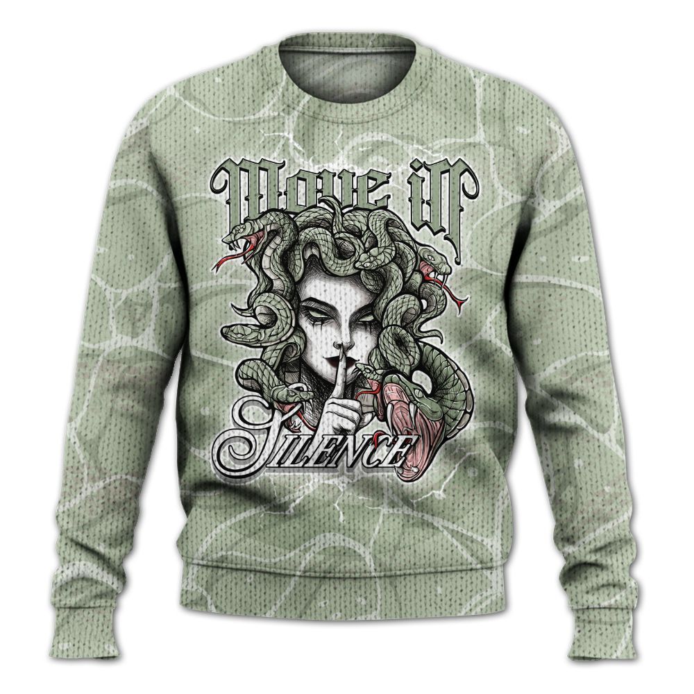 Sweater To Match Seafoam Sail 4s - Girl Move In Silence Graphic