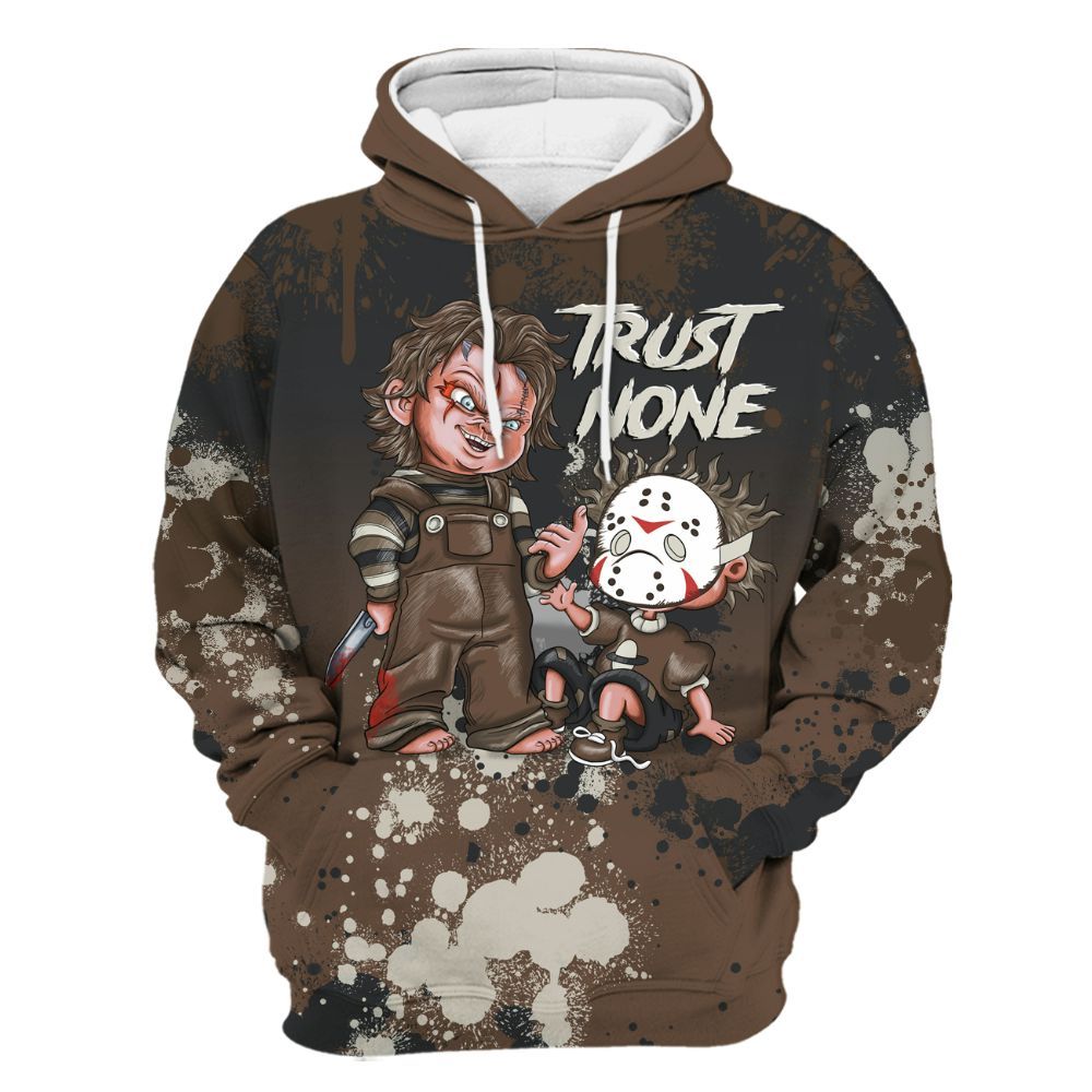 Hoodie To Match Palomino 1s - Trust No One Scary All Over Print