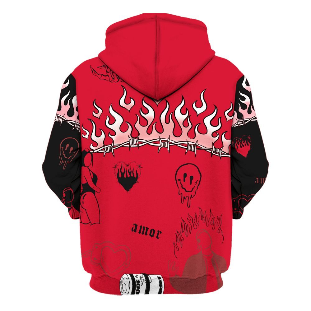 Hoodie To Match Air Max Sunder Gore Tex Fire Red - Snake Trust No One All Over Print