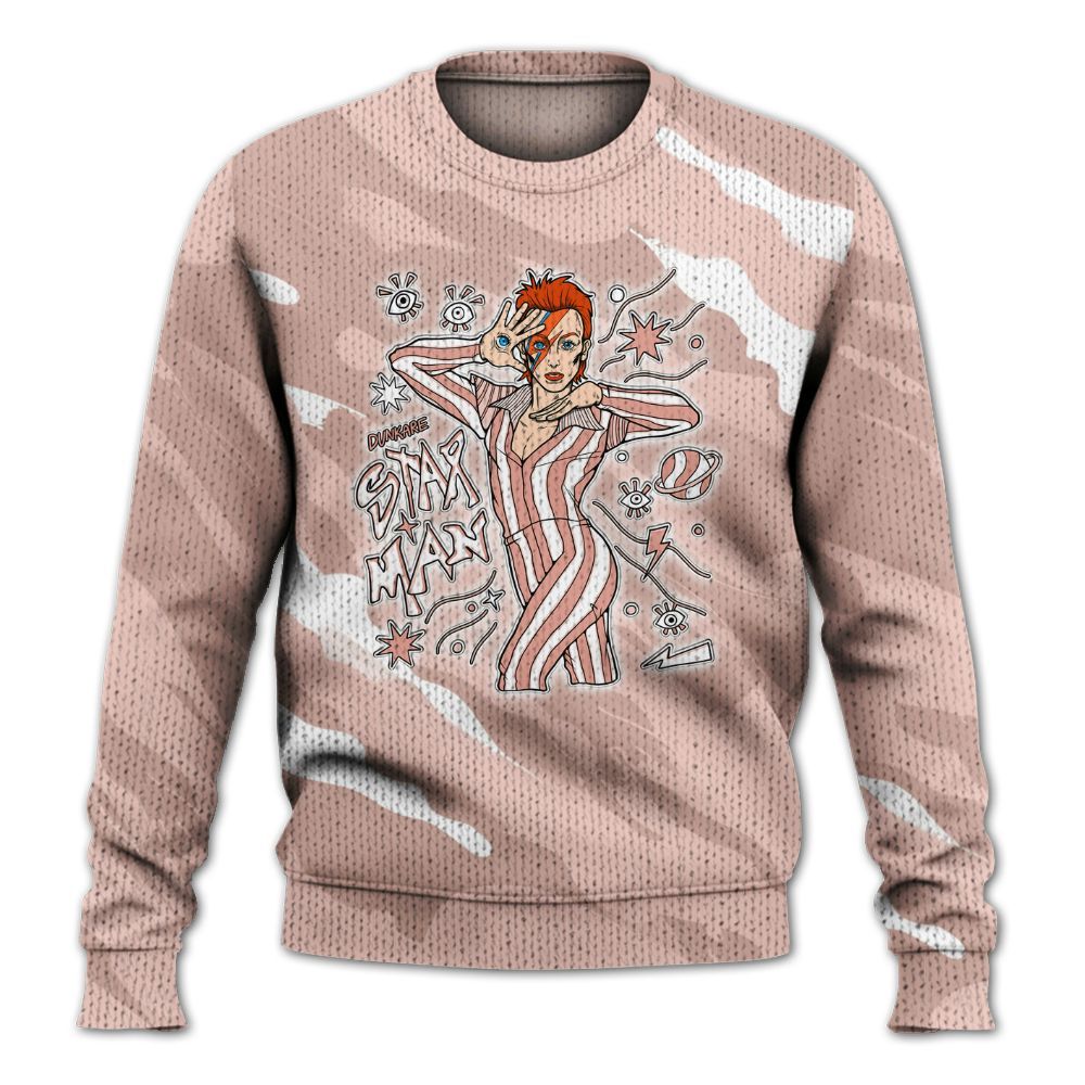 Knitted Sweater To Match Low Legend Pink 11s - Starmans Graphics Colored