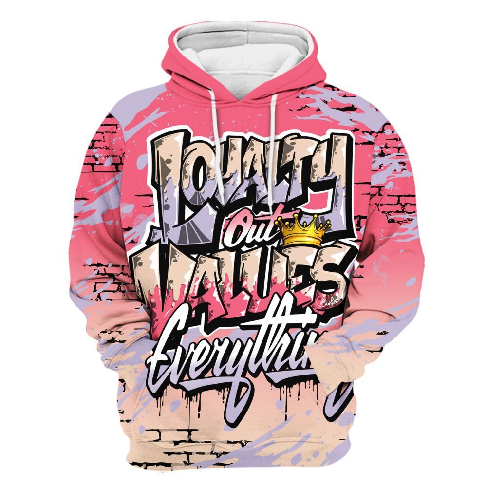 Hoodie To Match Peanut Butter Jelly 5s - Values Of Loyalty All Over Print