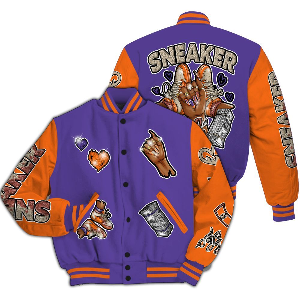 Varsity Jacket To Match Air Max Waffle SP Voltage Purple - Sneakerz Girlz All Over Print