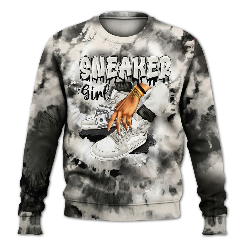 Sweatshirt To Match Air Max Plus Moonlight Swarovski - SNEAKER Girl Money Drip Tie Dye All Over Print