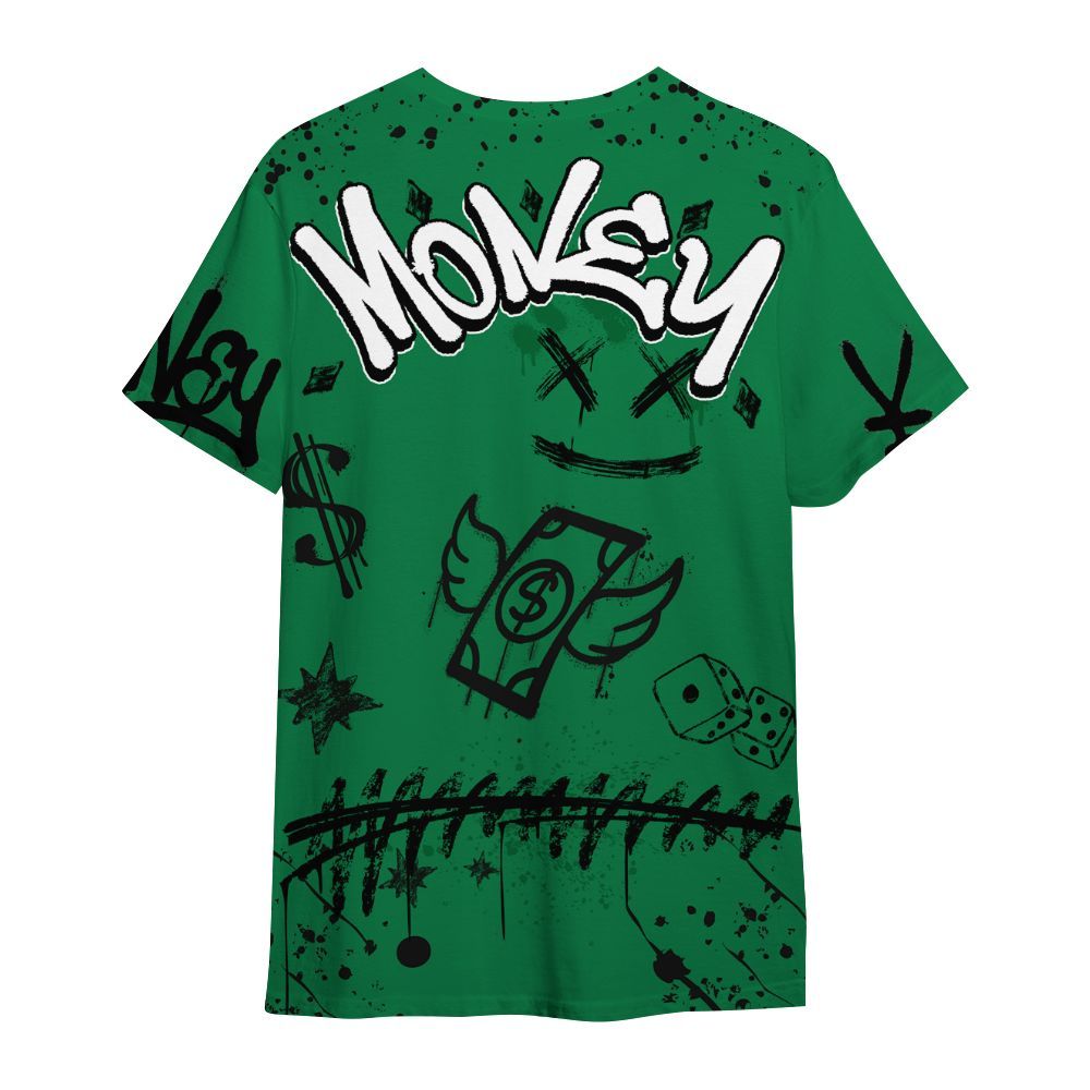 Shirt To Match Pine Green 13s - Everybody Paid In Full Crayon All Over Print