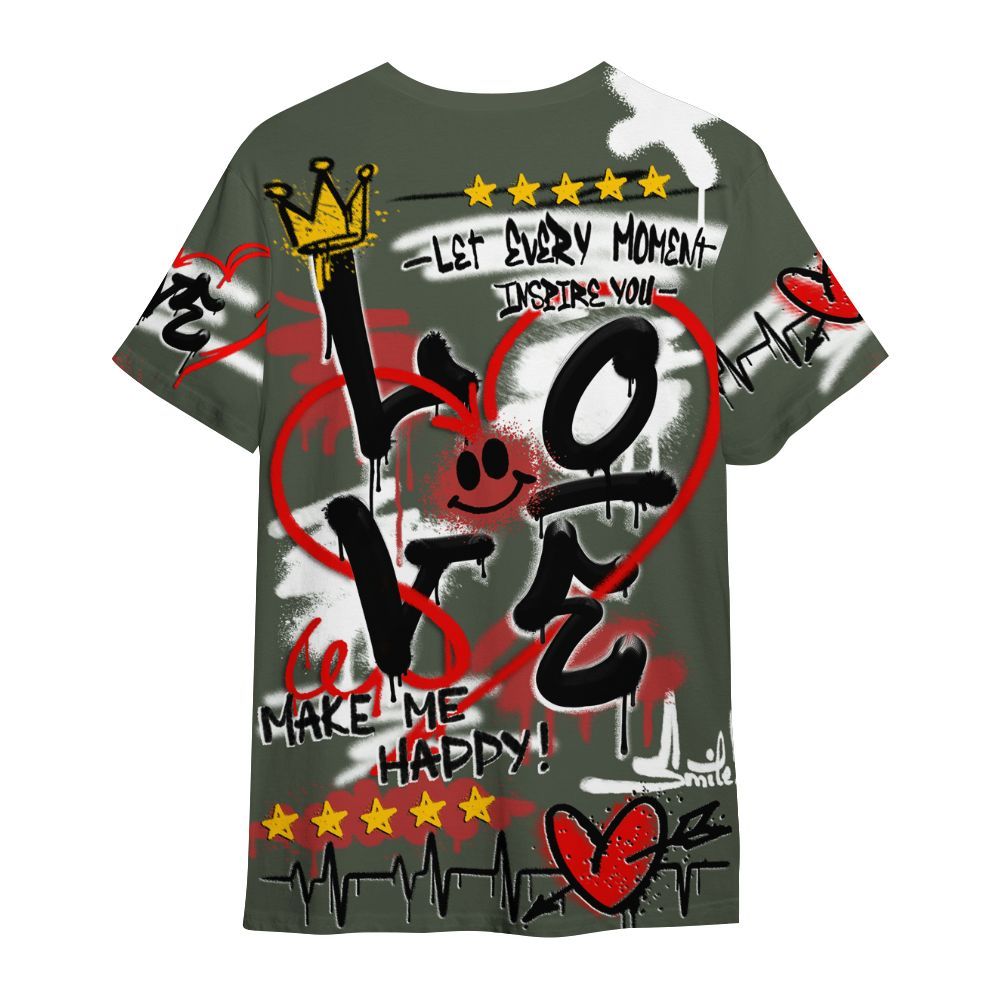 Shirt To Match Air Force 1 Low Year Of The Snake Shirt, Happy Love Beats Graffiti Streetwear All Over Print