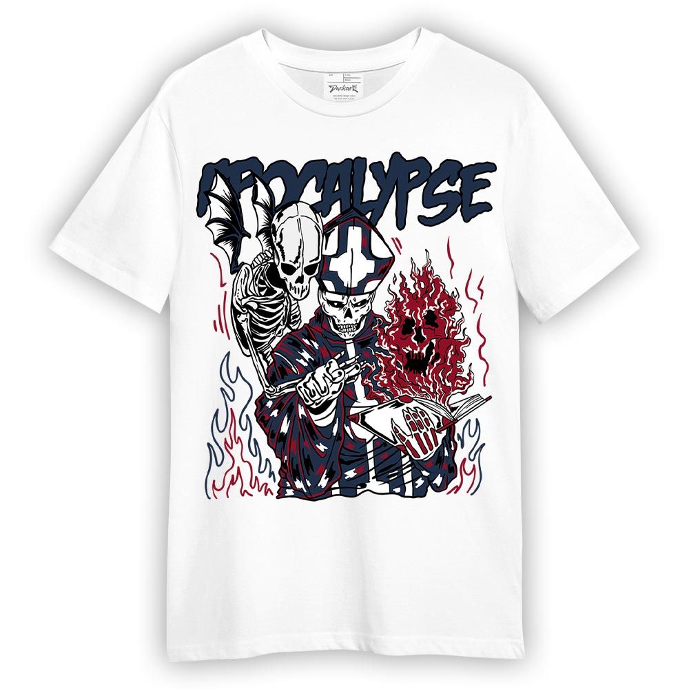 Shirt To Match Navy Blue 2024 6s - Apocalypse Skeleton Shirt Unisex