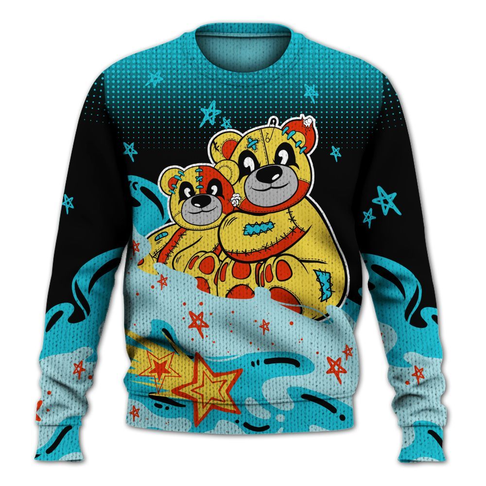 Knitted Sweater To Match Dunk Low KD 17 N7 - Sincere Fondness Bear Stars