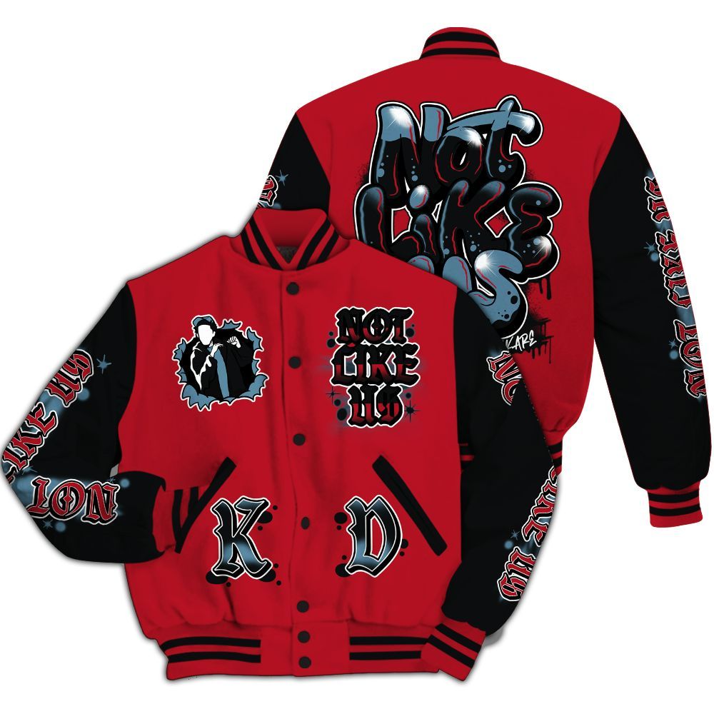 Varsity Jacket To Match Retro Raging Bull 5s - None Like Us Graphic All Over Print