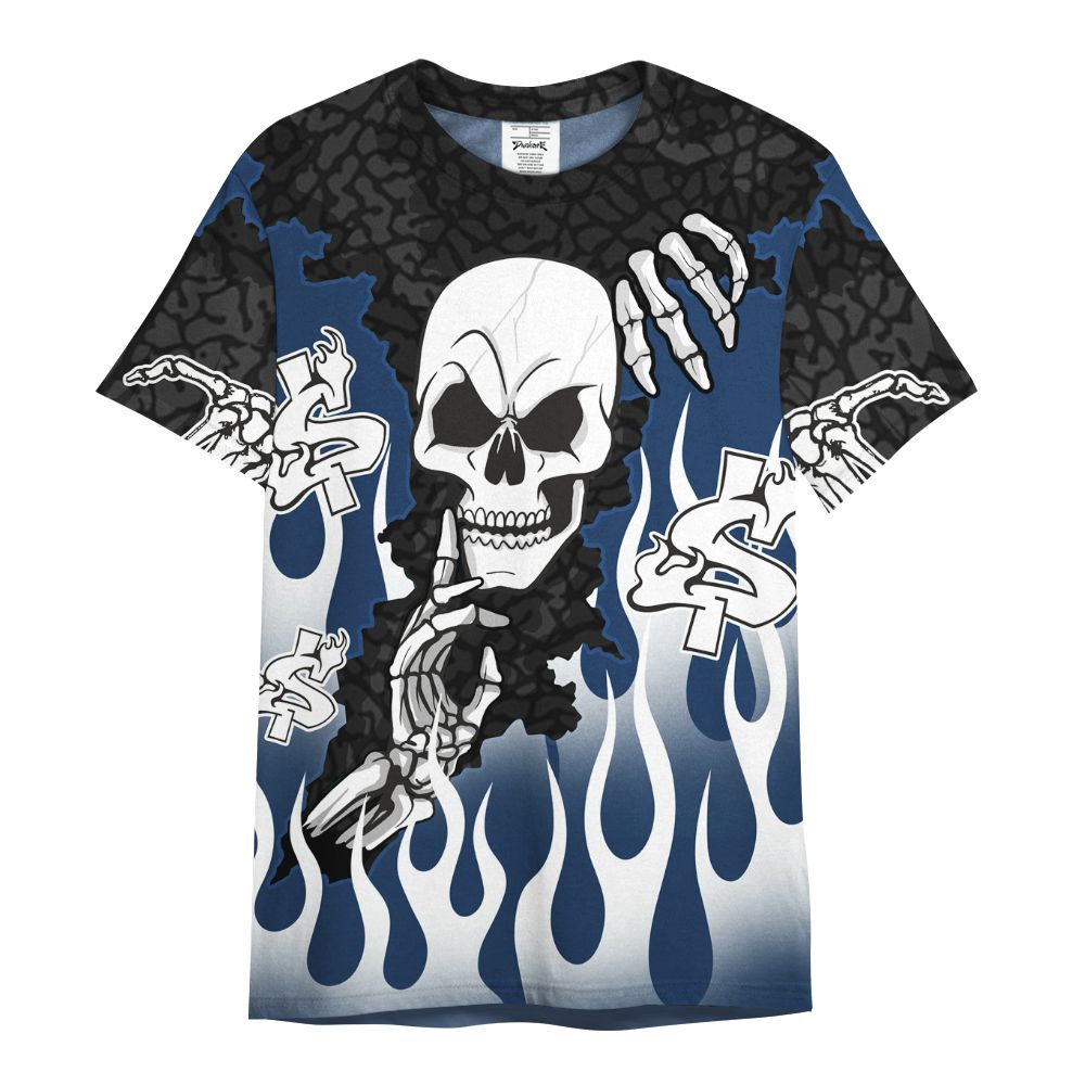 Shirt To Match SP Sport Royal 3s - Ones Move In Silence Graphic Trapped All Over Print