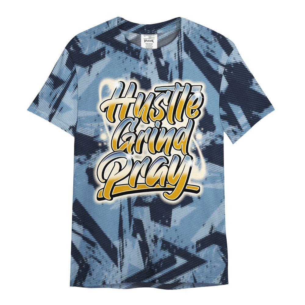 Shirt To Match High OG First In Flight 1s - Hustles And Prayer Graphic Halftone All Over Print