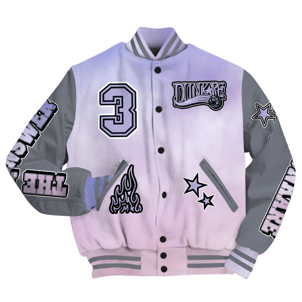 Varsity Jacket To Match Zen Master 4s - Allen Answer Skeleton All Over Print