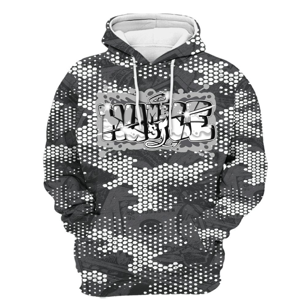 Hoodie To Match White Thunder 4s - Humbled Hustles Graphic Banknotes All Over Print