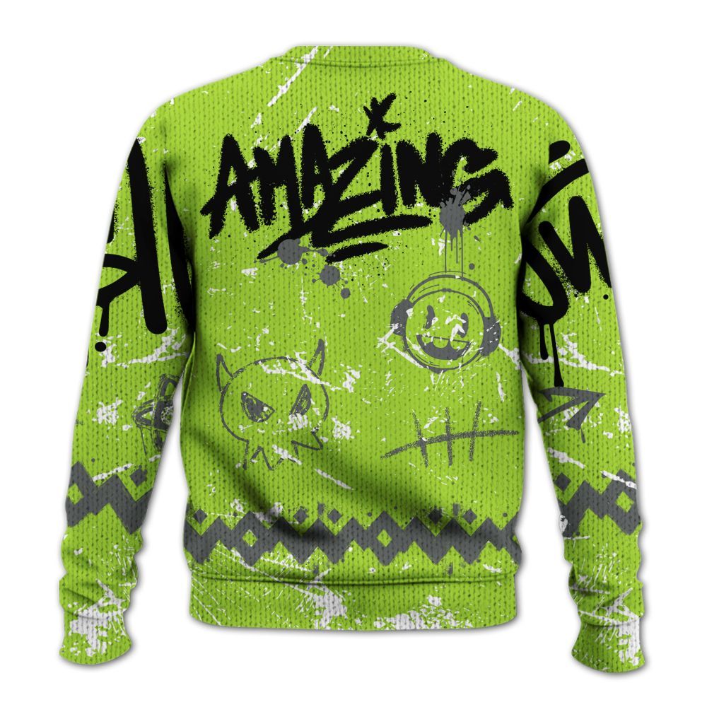 Knitted Sweater To Match Air Max 95 Neon - Friday Sneaker Crayon