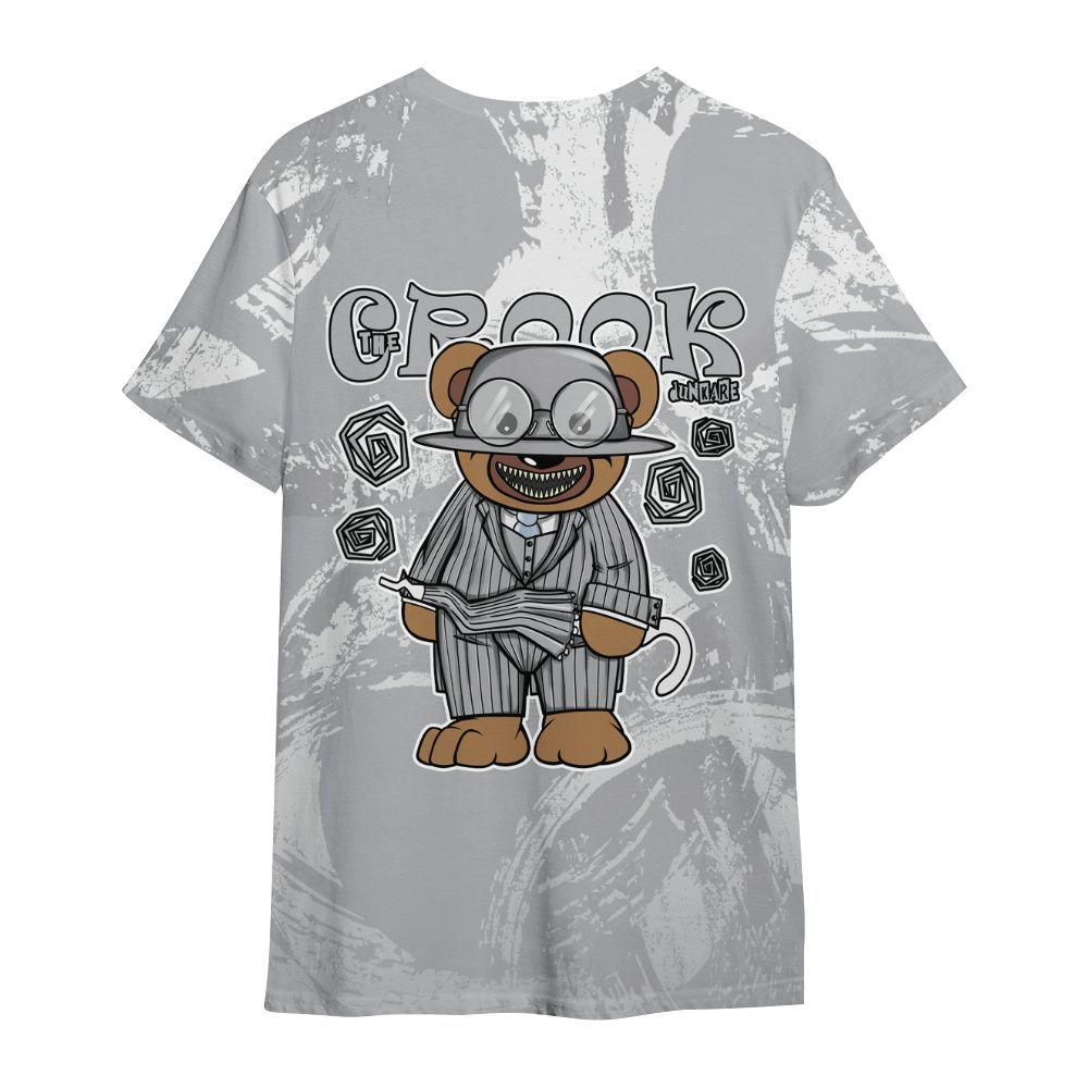 Shirt To Match Low OG Wolf Grey 1s - Swindler Bear Circle Slpash All Over Print