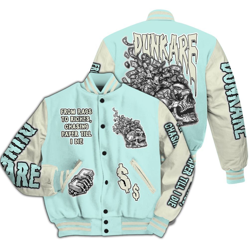 Varsity Jacket To Match Pure Platinum 4s - From Rags To Riches All Over Print