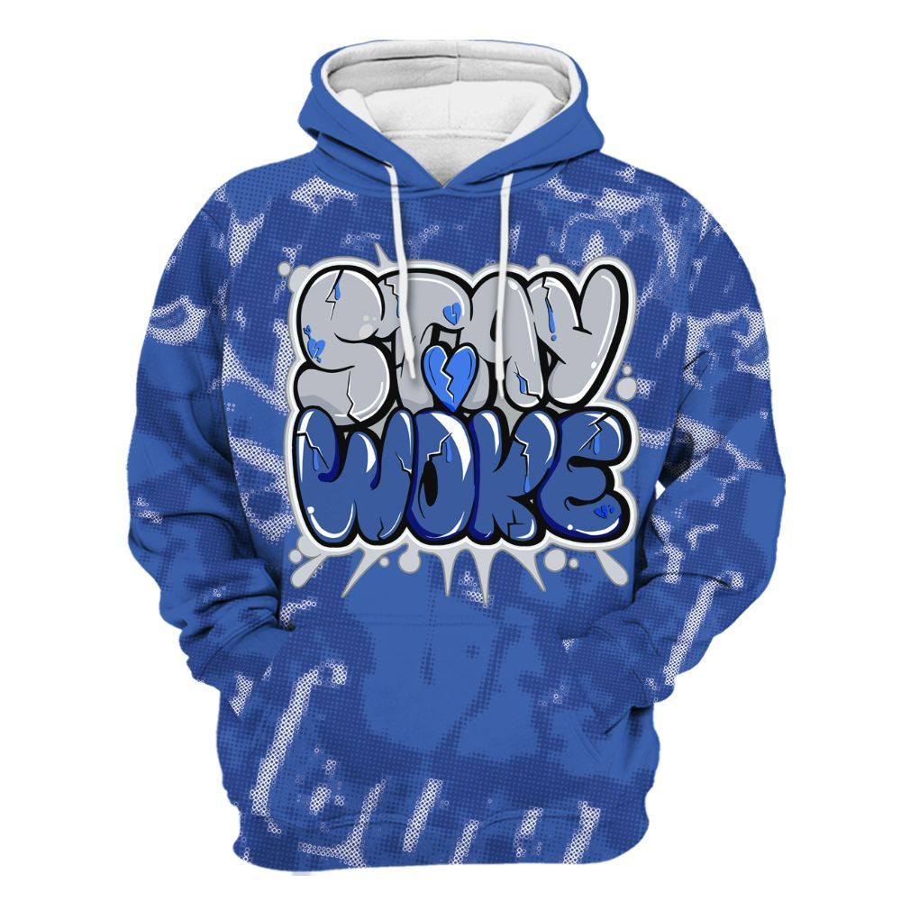 Hoodie To Match Air Foamposite One Royal - Stay And Woken Street All Over Print