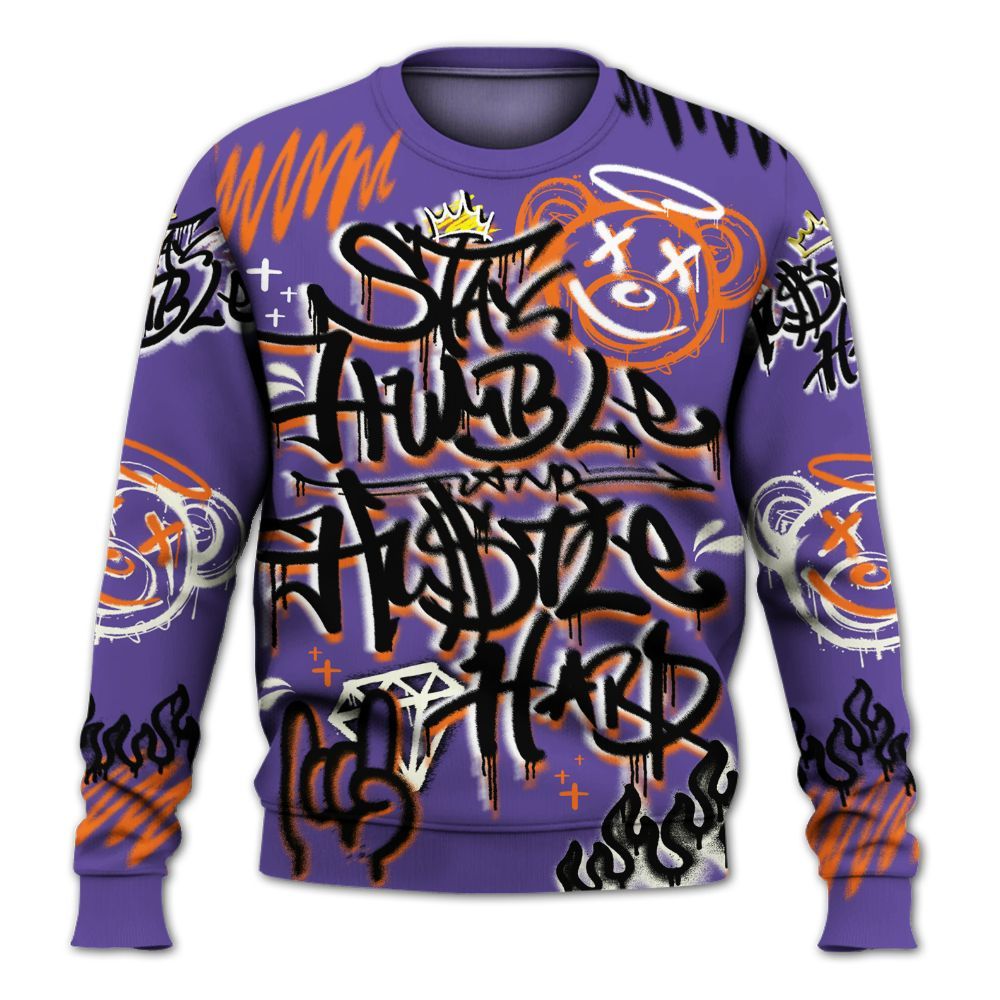 Sweatshirt To Match Air Max Waffle SP Voltage Purple - Humble Drip Streetwear Graffity All Over Print