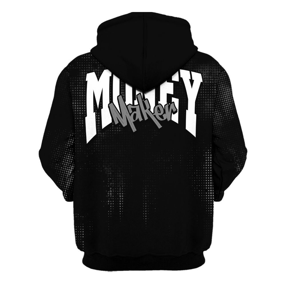 Hoodie To Match Black Chrome 6s - Move In Silence Money Street Retro All Over Print