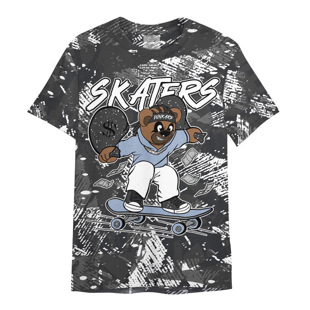 Shirt To Match Reverse Black White 6s - Skaters Bear Abstract Graffiti Shirt Unisex