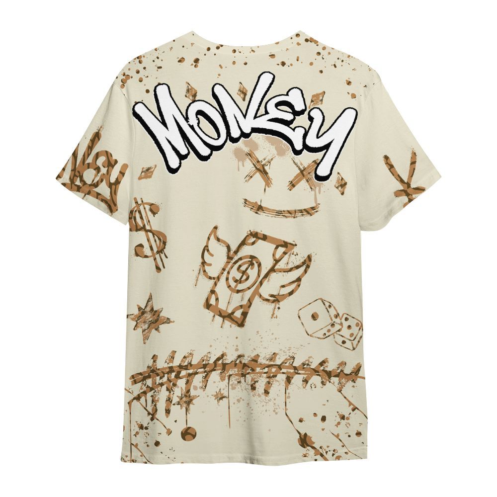 Shirt To Match Orewood Brown 3s - Everybody Paid In Full Crayon All Over Print