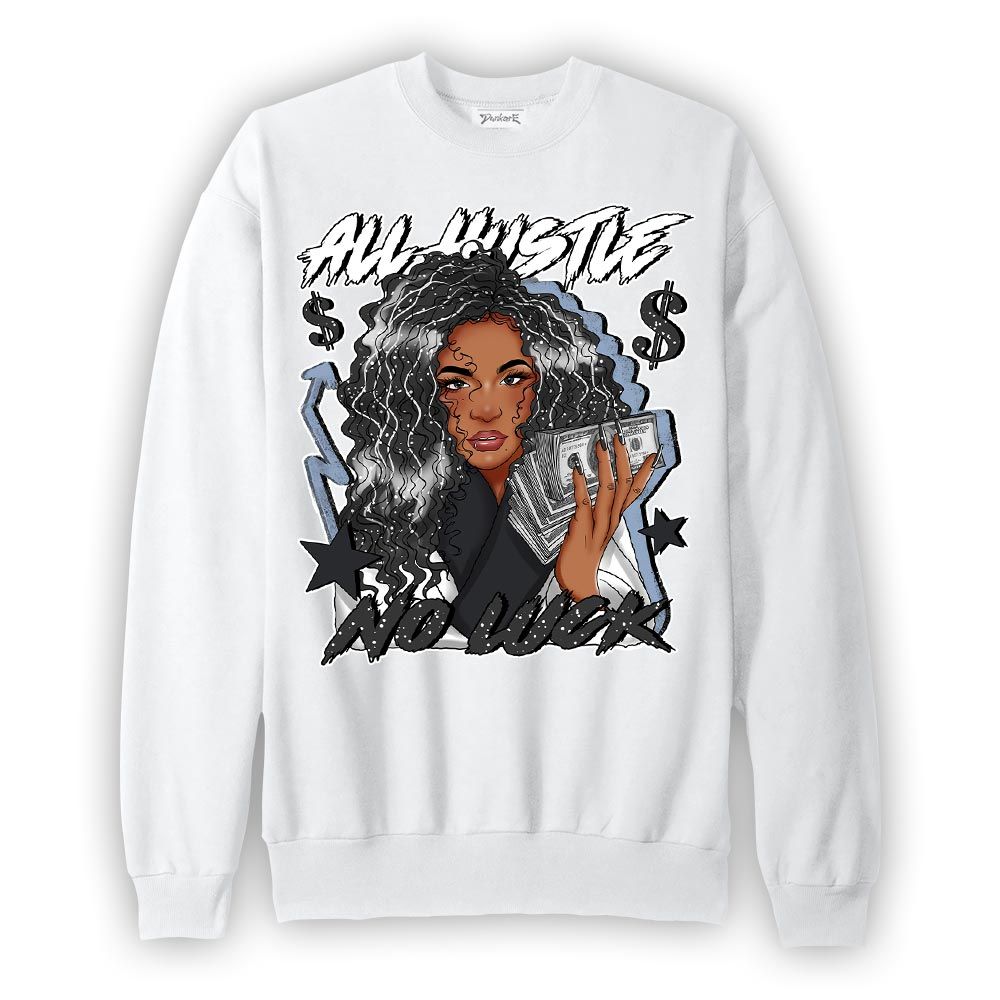 Sweatshirt To match Reverse Black White 6s Sweatshirt - All Hustles Unique Graphic
