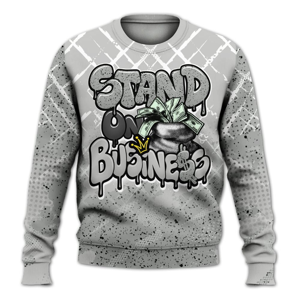 Sweatshirt To Match Retro White Oreo 4s - Halftone Stand Business Dripping All Over Print