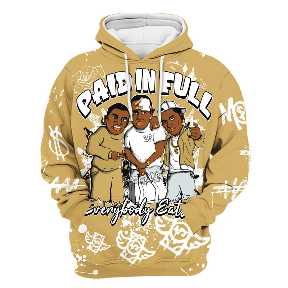Hoodie To Match Craft Paris 6s - Everybody Paid In Full Crayon All Over Print