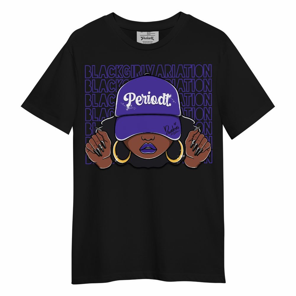 Shirt To Match Field Purple 12s - Black Girl Variation Unisex Shirt