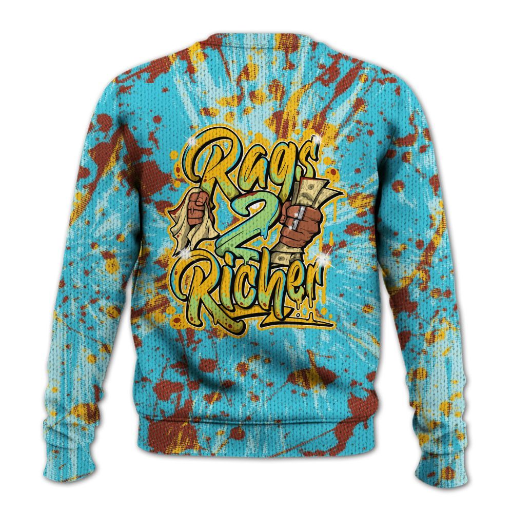 Knitted Sweater To Match SB Dunk Di'Orr Greenwood - Rag 2 Rich Graphic Luxury