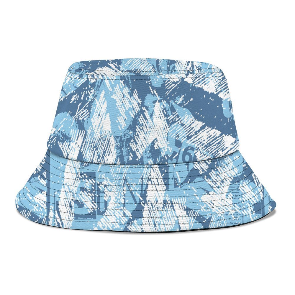 Bucket Hat To Match Legend Blue 11s - Grunge Pattern Graphic