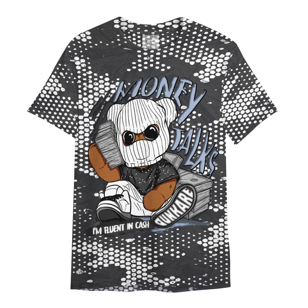Shirt To Match Reverse Black White 6s - Money Talk Bear Banknotes Art Shirt Unisex