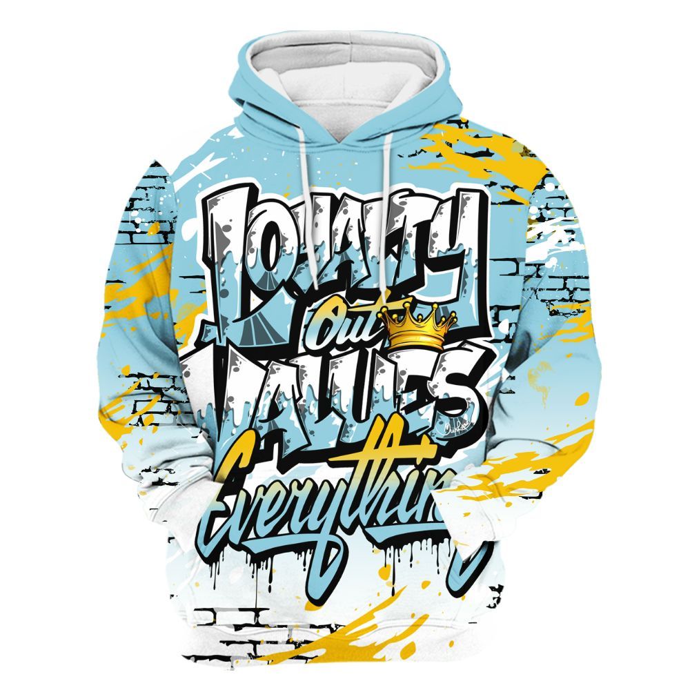 Hoodie To Match Dunk High Homer Simpson - Values Of Loyalty Drip All Over Print