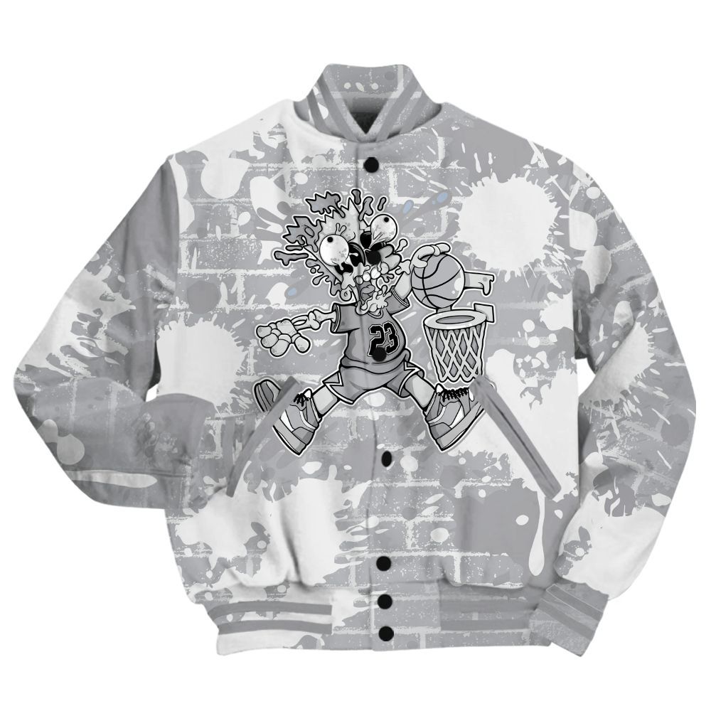 Varsity Jacket To Match Low OG Wolf Grey 1s Shirt - 85's Dunks Graphic Halloween All Over Print