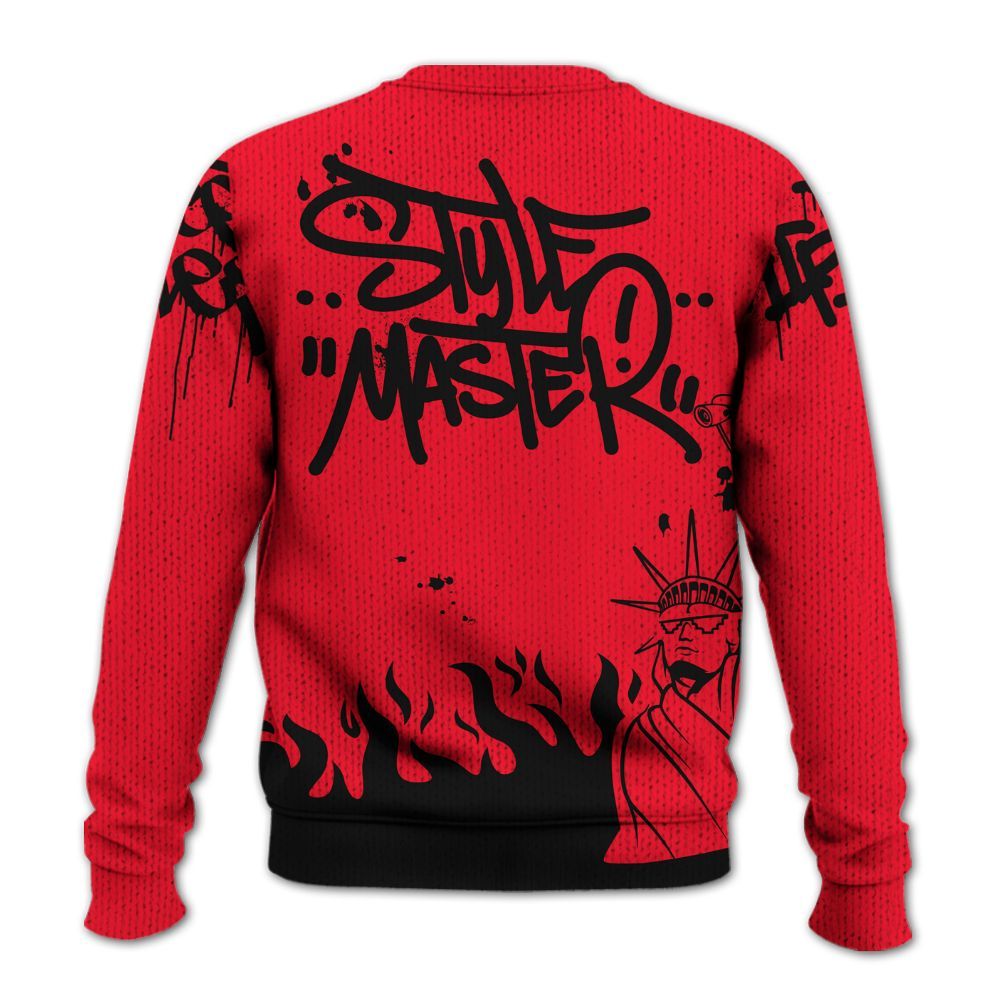 Knitted Sweater To Match KD 18 Air Bakin - Graphic Fck Around Find Out