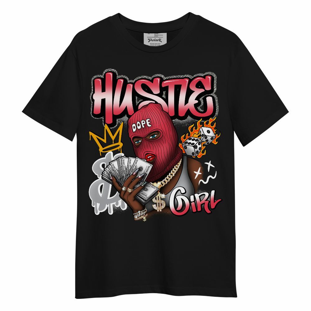 Shirt To Match Black Cement 3s - Money Hustles Girl Streetwear Unisex Shirt