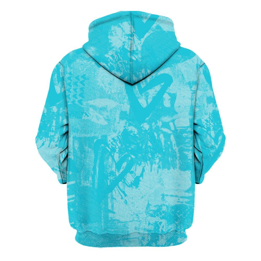 Hoodie To Match Dunk Low KD 17 N7 - Sneakerz Girlz Heart Grunge All Over Print